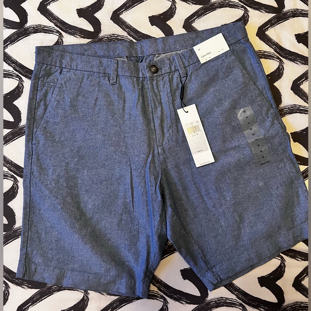 NWT Calvin Klein men’s shorts light blue